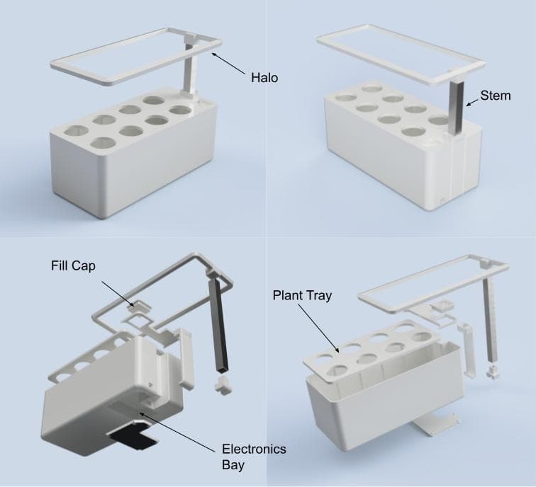 Figure 2. Renderings from prototype CAD.